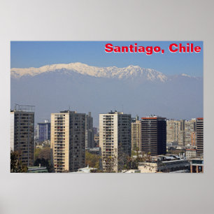Poster Santiago, Chili