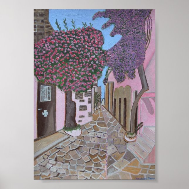 Poster Santorin 2 Grèce (Devant)