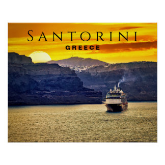 Poster Santorin, Grèce