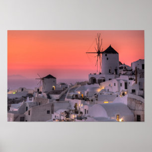 Poster Santorin, Grèce