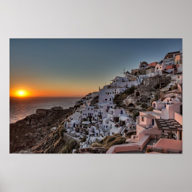 Poster Santorin, Grèce (Devant)