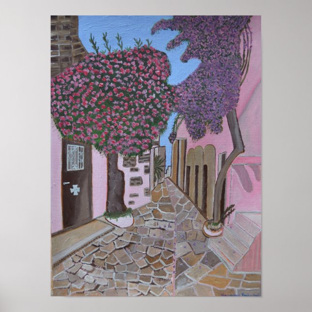 Poster Santorini 2 Grèce (Devant)