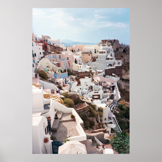 POSTER SANTORINI GRÈCE (Devant)