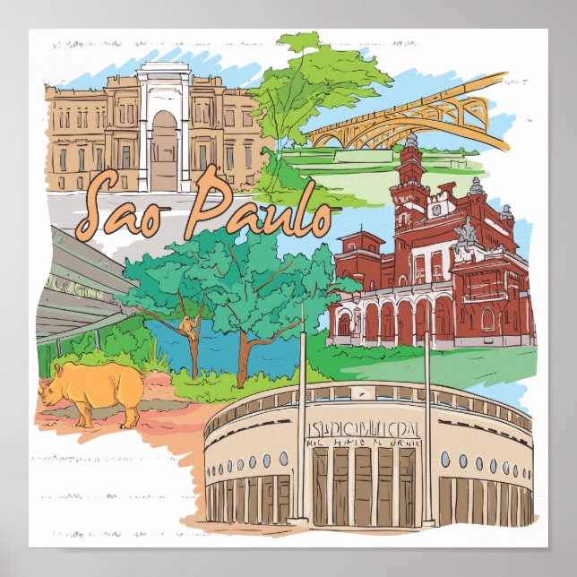 Poster Sao Paulo (Devant)