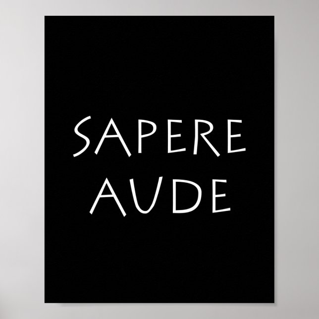 Poster Sapere aude (Devant)