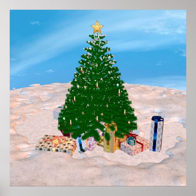 Poster Sapin de Noël (Devant)