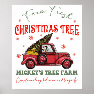 Poster sapin de Noël fraîchement coupé2