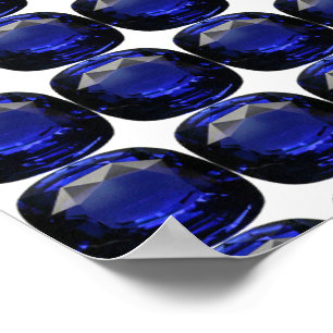 Poster Sapphire Gemstone Blue