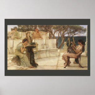 Poster Sappho et Alcaeus par Sir Lawrence Alma Tadema