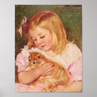 Poster sara_holding_her kitten