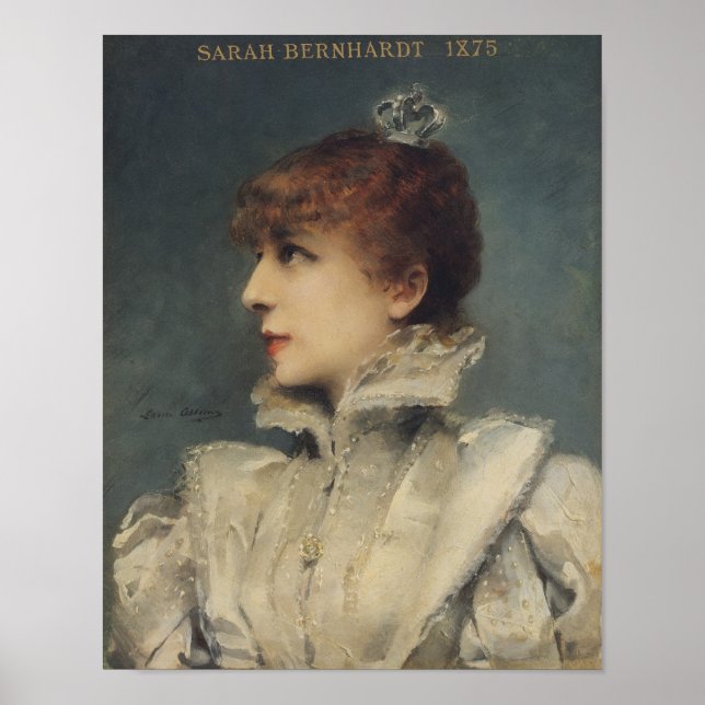 Poster Sarah Bernhardt 1875 (Devant)