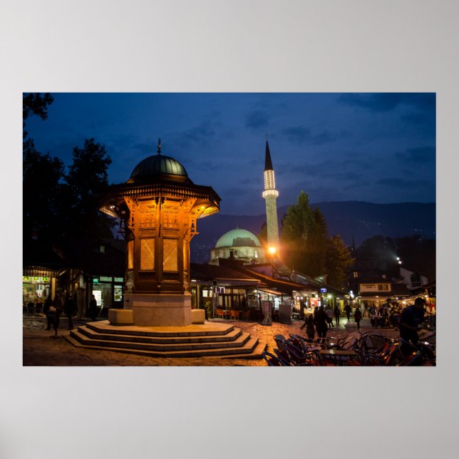Poster Sarajevo Bosna i Hercegovina (Devant)