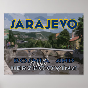 Poster Sarajevo, Visite en Bosnie-Herzégovine