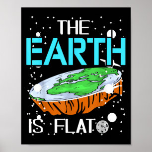 Poster Sarcastic Globe Plaisanterie sceptique Pour Les Fa