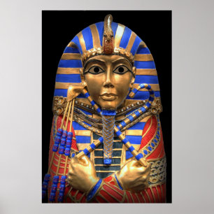 POSTER SARCOPHAGUS INTÉRIEUR DE PHARAOH ÉGYPTIEN