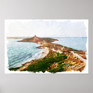Poster Sardaigne Italie Ile Voyage