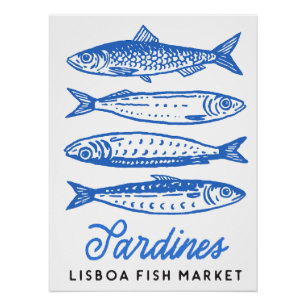 Poster Sardines Art