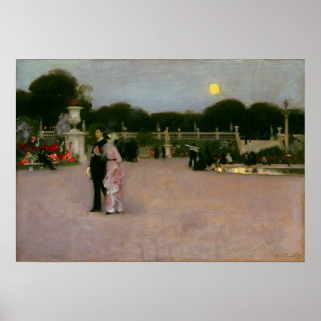 Poster Sargent - Dans Le Jardin Du Luxembourg (Devant)