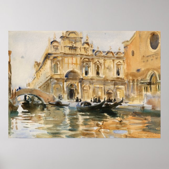 Poster Sargent - Rio Dei Mendicanti, Venise (Devant)