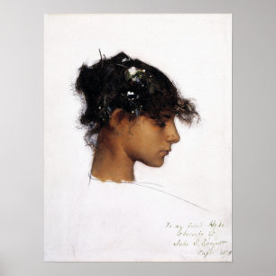 Poster Sargent - Rosina Ferrara (Tête d'une fille de Capr