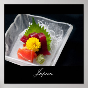 Poster Sashimi au Japon
