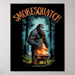Poster Sasquatch Grill Bigfoot Pitmaster Grill Bbq Smo