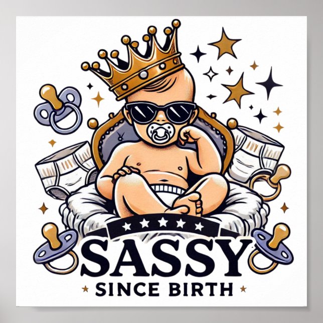 Poster Sassy depuis la naissance Téléchargement numérique (Devant)