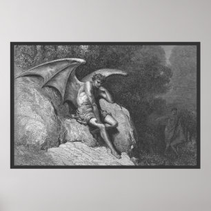 Poster Satan pensant l'affiche 36x24