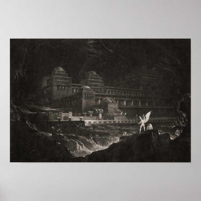 Poster Satan présidant au Conseil infernal par John Ma (Devant)