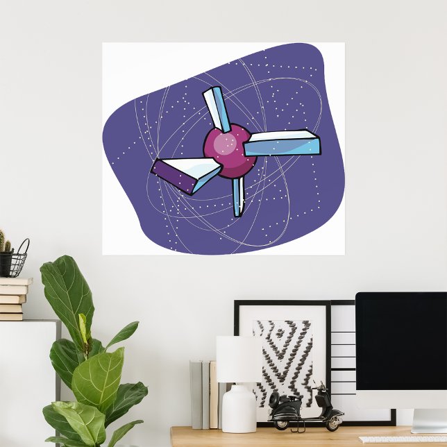 Poster satellite (Créateur téléchargé)