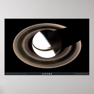 Poster Saturne comme jamais vu auparavant
