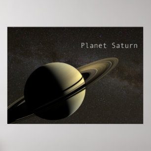 Poster Saturne de la planète