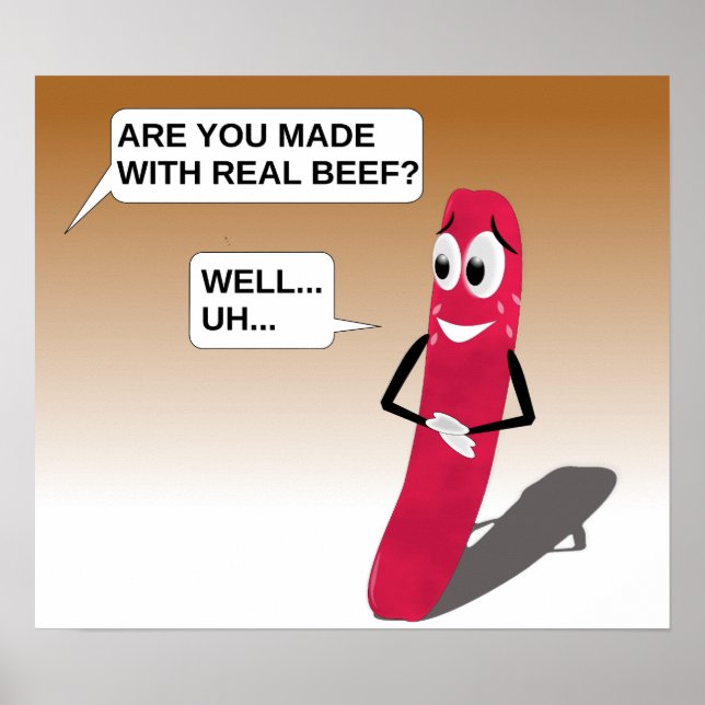 Poster Saucisse (Devant)