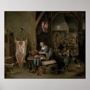 Poster Saucisse-making, 1651