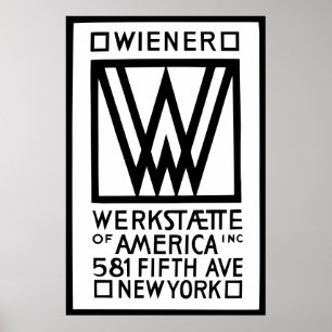 Poster Saucisse monochrome Werkstaette de l'Amérique