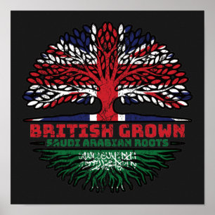 Poster Saudi Arabia Arabian Uk United Kingdom British