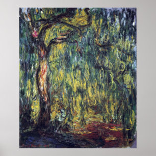 Poster Saule Pleureur par Claude Monet, Beaux-Arts Ancien