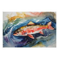 *~* Saumon Poisson capturé Homme Cadeau AP49