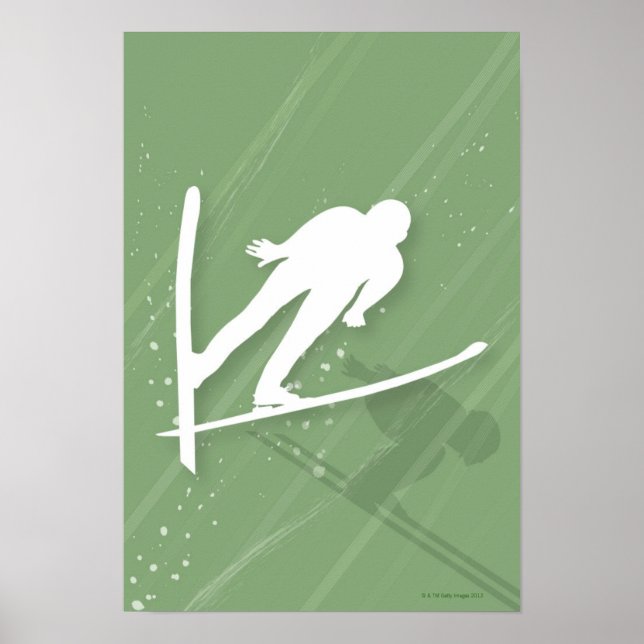 Poster Saut À Ski Deux Hommes (Devant)
