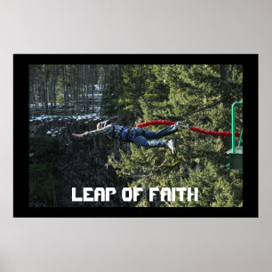 Poster Saut de la foi - Saut à l'élastique