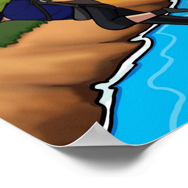 Poster Saute vers le haut (Coin)