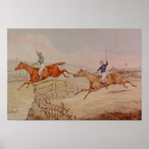 Poster Sauter une barrière