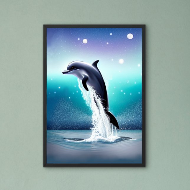 Poster Sauts De Dauphins Dans L'Océan (Créateur téléchargé)