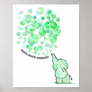 Poster Sauve les ballons verts Sensibilisation à la santé