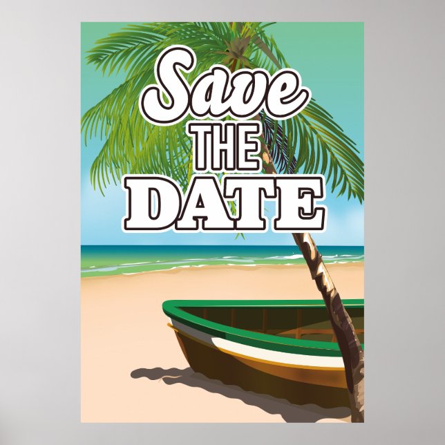 Poster Sauvegarder la Date (Devant)