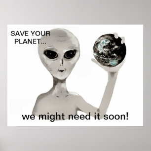 Poster Sauvegardez votre planète