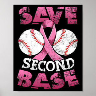 Poster Sauvez 2ème Byse amusant Bysebyll Cancer du Sein A