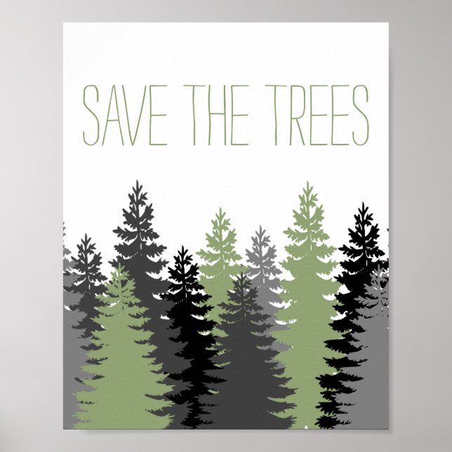 Poster Sauvez La Forêt Des Arbres (Devant)