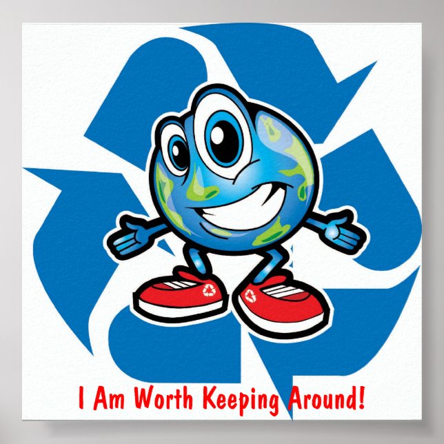 Poster Sauvez La Terre En Recyclant ! (Devant)