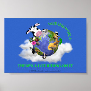 Poster Sauvez le monde